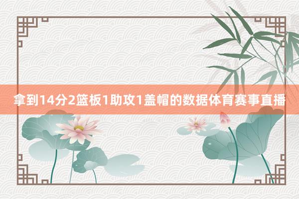 拿到14分2篮板1助攻1盖帽的数据体育赛事直播