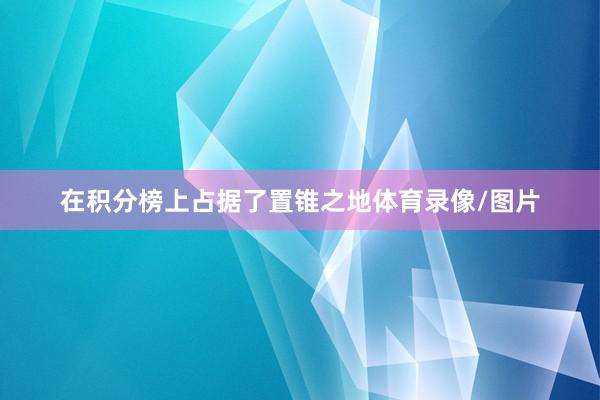 在积分榜上占据了置锥之地体育录像/图片